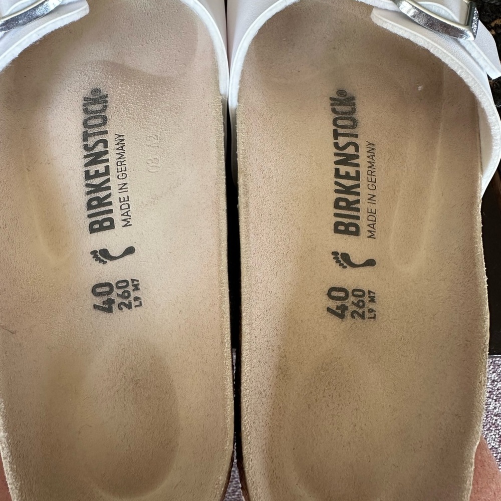 White Birkenstocks - Picture 3 of 4